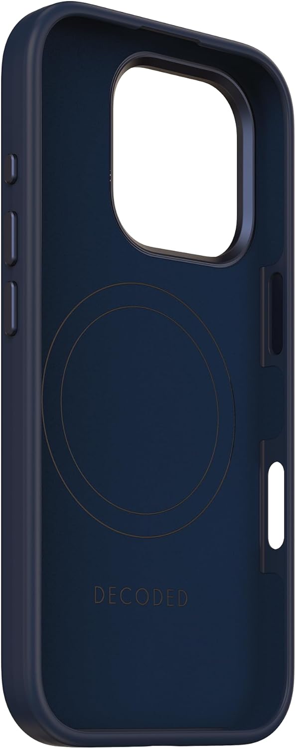 Decoded iPhone 16 Pro AntiMicrobial Silicone Case - Navy