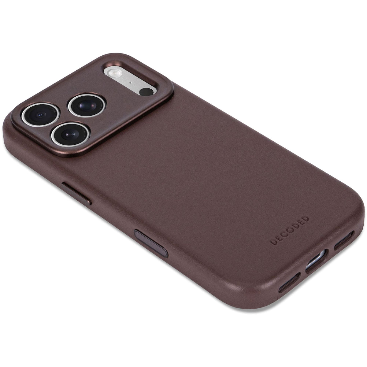 Decoded Leather Backcover Case For Apple iPhone 18 Pro Max / Apple iPhone 17 Pro Max - Chocolate Brown