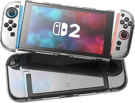Elago Nintendo Switch 2 PC Clear Case (Slim and Full cover) - Clear