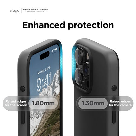 Elago Iphone 15 Pro Max Magsafe Glide Case - Dark Gray / Black