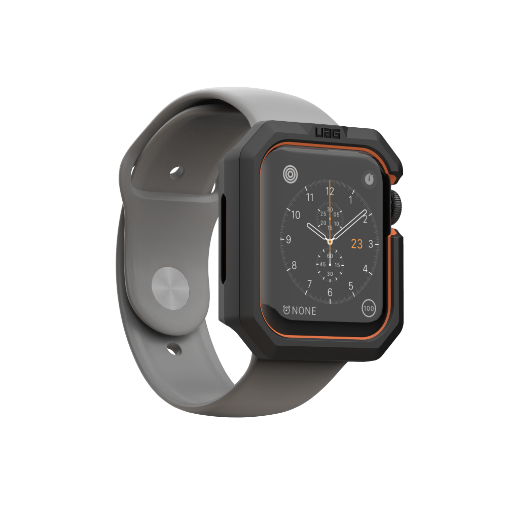 UAG Apple Watch 44Mm Series 4/5/6/Se/Se2 Civilian Case - (Warehouse Packed)- Black/Orange