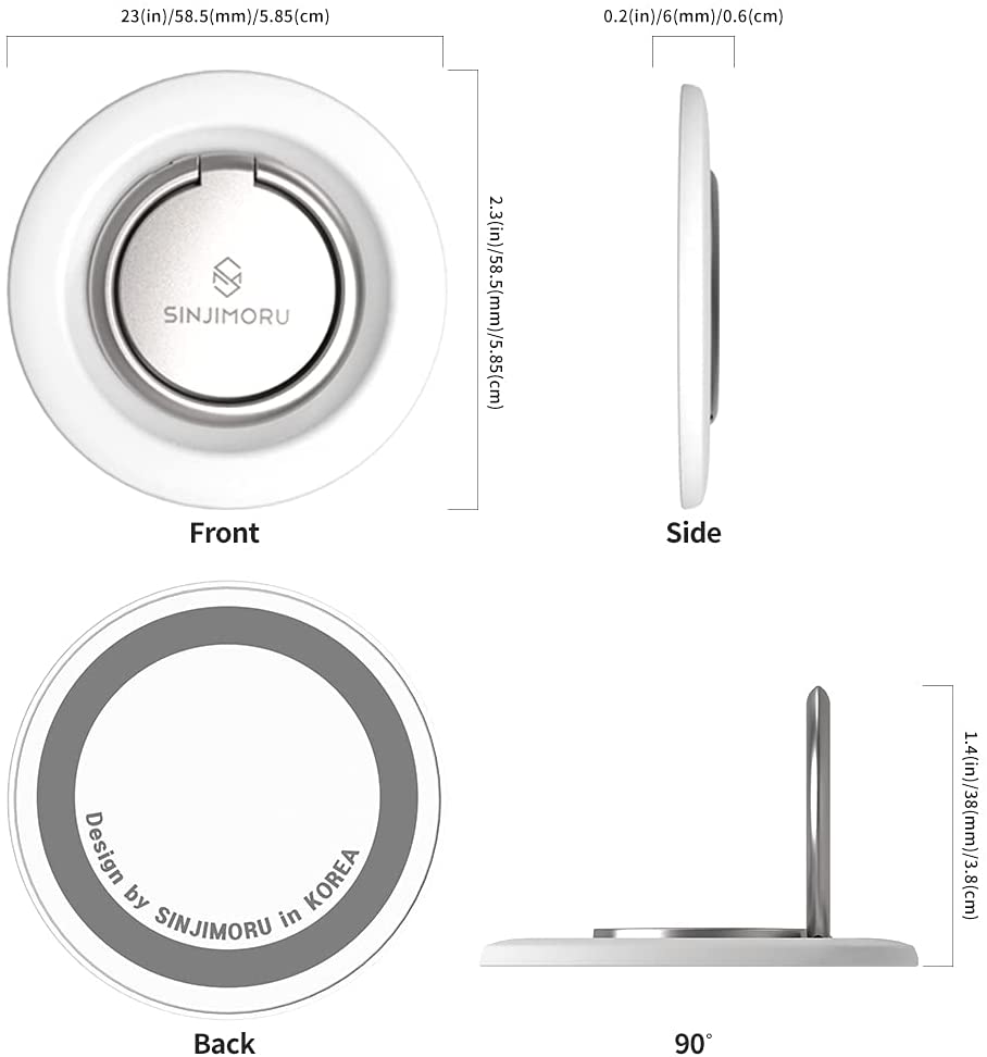 Sinjimoru م حامل مغناطيسي لـ ابل ماج سيف حافظة  لون ذهبي شمبانيا