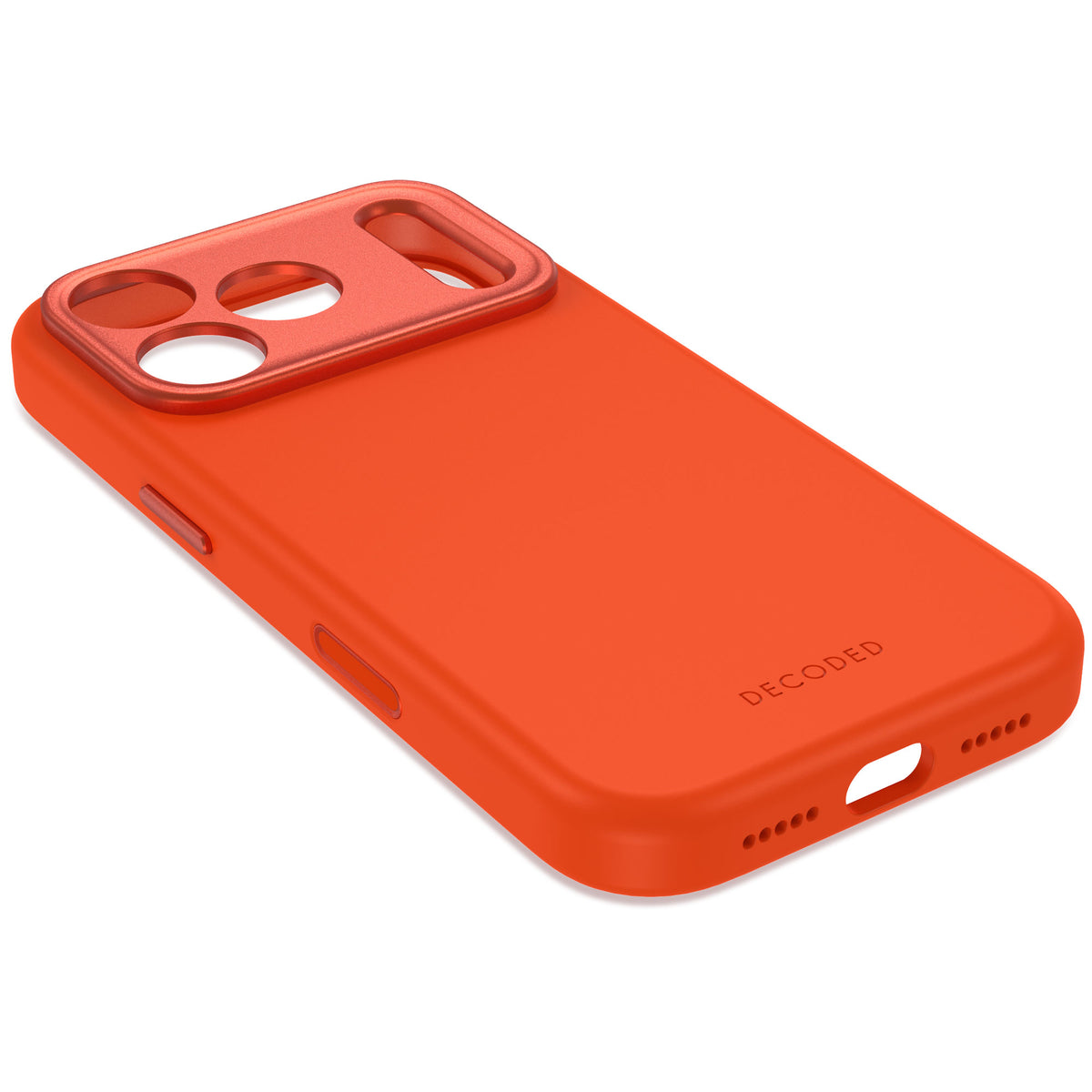 Decoded AntiMicrobial Silicone Backcover Case For Apple iPhone 18 Pro / Apple iPhone 17 Pro - Terracotta