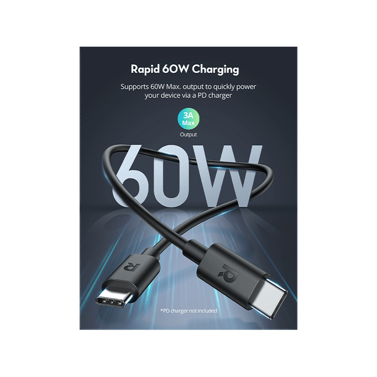 RavPower 3 In 1 Combo (USB-C Wall Charger + USB-C to USB-C Cable + 20000mAh Power Bank)