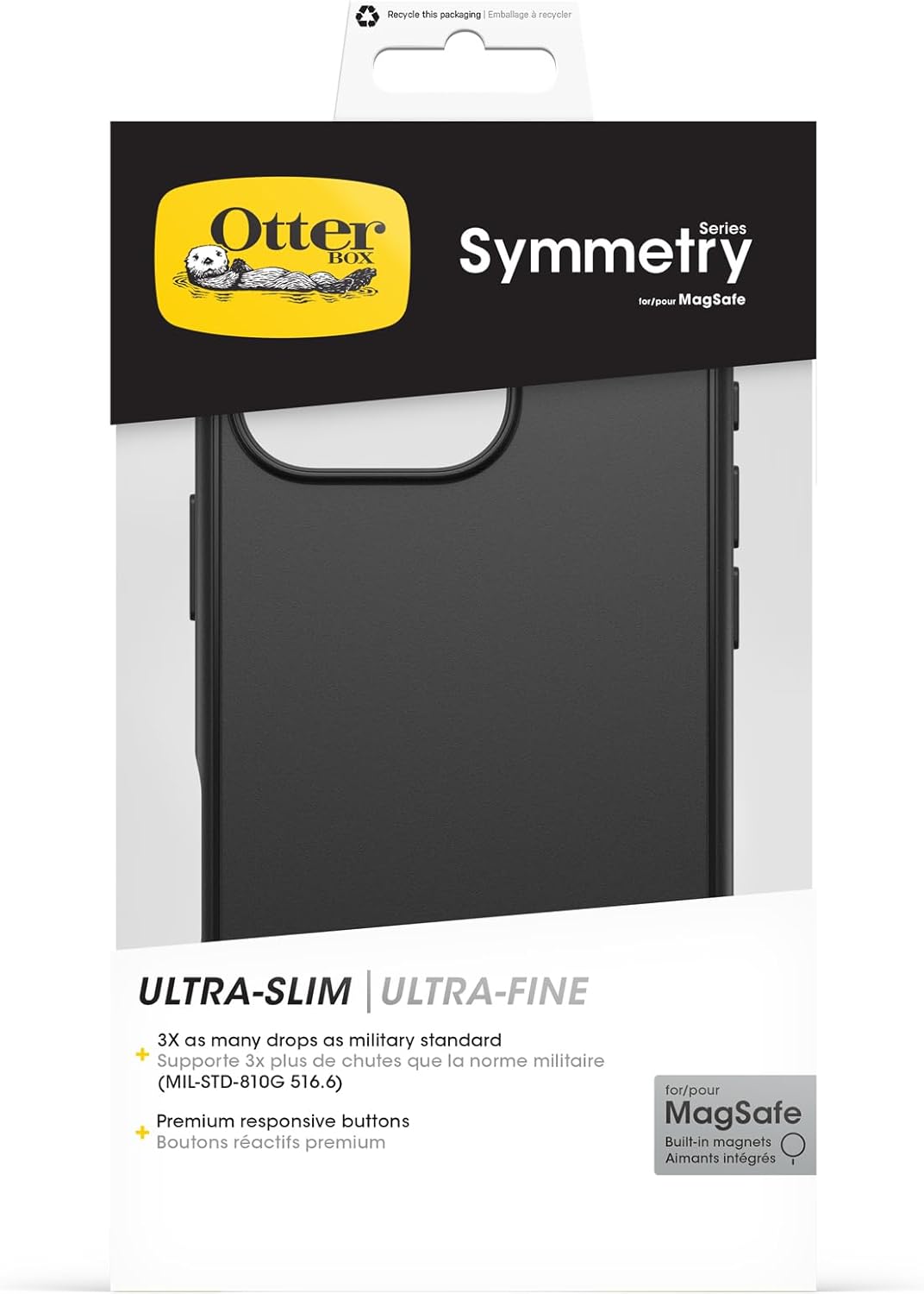 Otterbox iPhone 16 Pro Symmetry Magsafe Case - Black