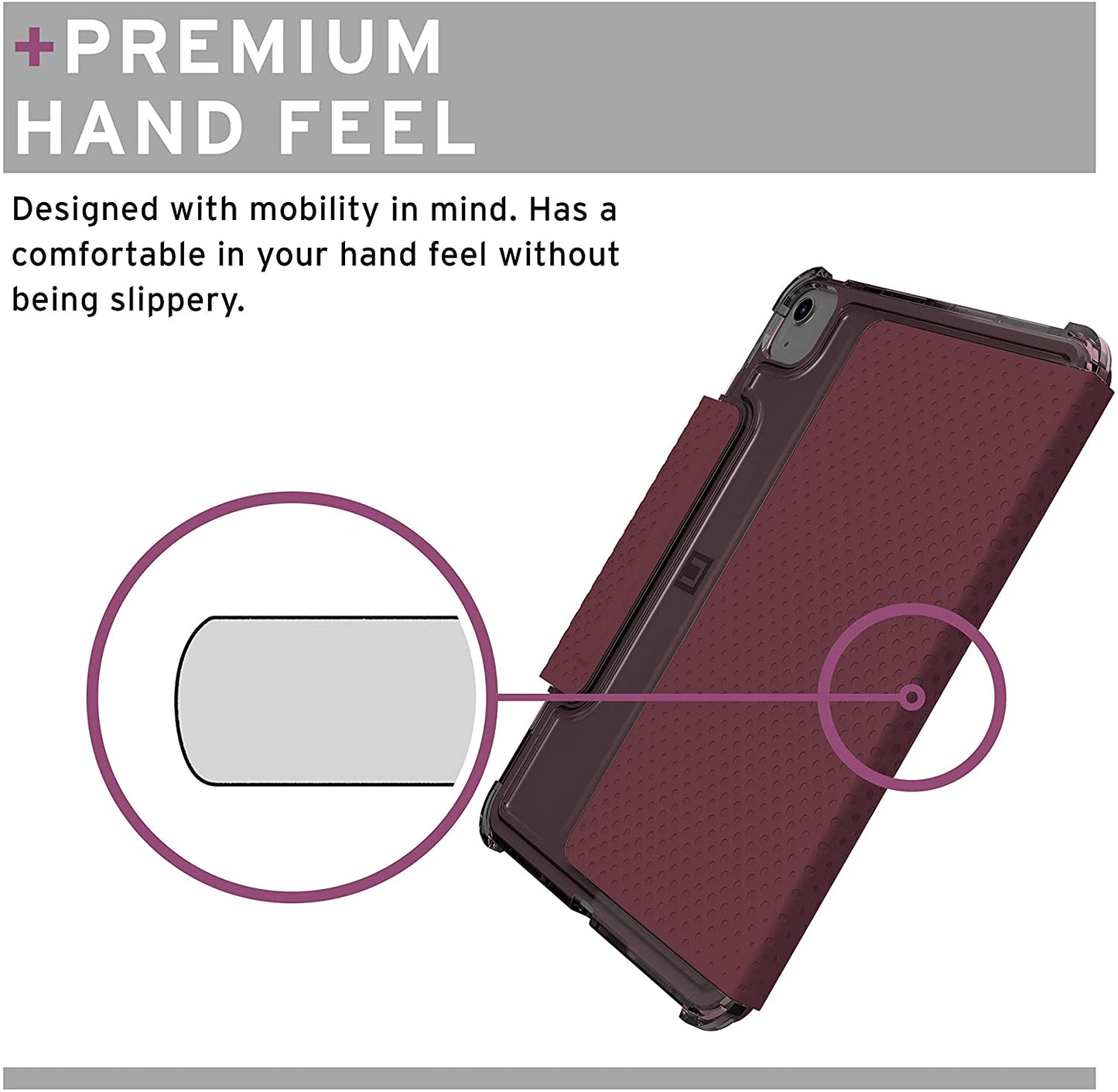 [U] by UAG iPad Air 10.9"(2020/2022)/iPad Pro 11" (1st/2nd/3rd Gen) 2018-2021 Lucent Case - Aubergine/Dusty Rose