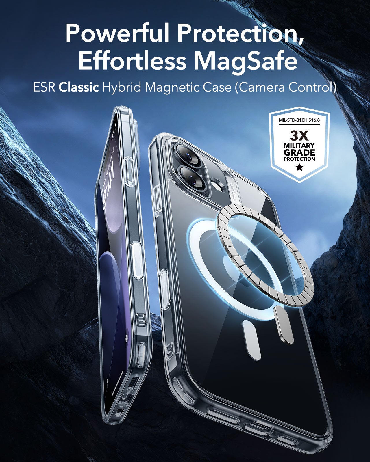 ESR iPhone 17 Halolock Classic Hybrid (Camera Control Button)+ Screen Protector Set