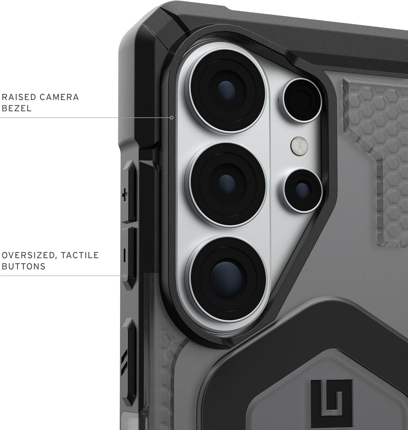 يو ايه جي  شفاف واط حافظة  سامسونج جالكسي  ألترا أسود