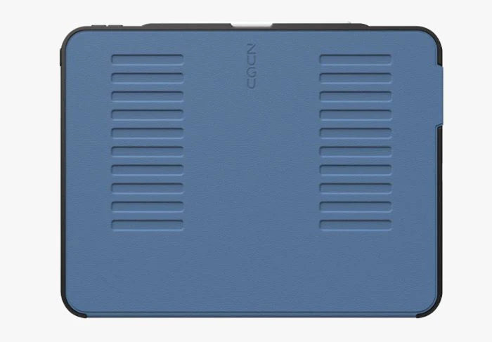 Bundle Offer - ZUGU iPad Pro 13 (2024-2025) Case - Slate Blue + Rain Design mStand Tablet Plus iPad Stand - Silver