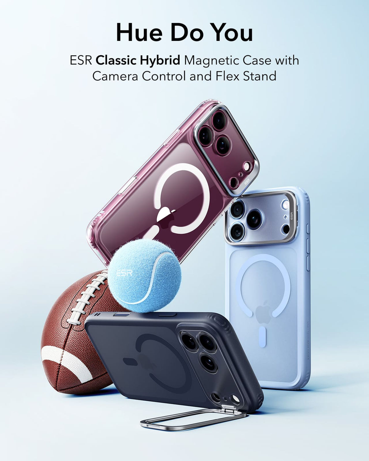 ESR Classic Hybrid Magnetic Case For Apple iPhone 18 Pro Max/Apple iPhone 17 Pro Max - Clear