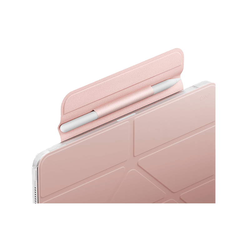 Uniq Camden Lite Case With Detachable Pencil Sleeve for iPad Air 11" (M2-M4) - Blush Pink