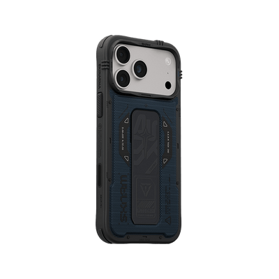 SkinArma Phantom MagSafe Case With Grip Stand for iPhone 18 Pro Max - Blue