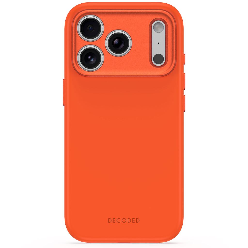 Decoded AntiMicrobial Silicone Backcover Case For Apple iPhone 18 Pro / Apple iPhone 17 Pro - Terracotta