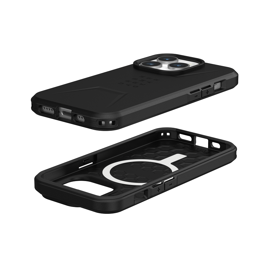 UAG iPhone 15 Pro Civilian Magsafe Case - Black