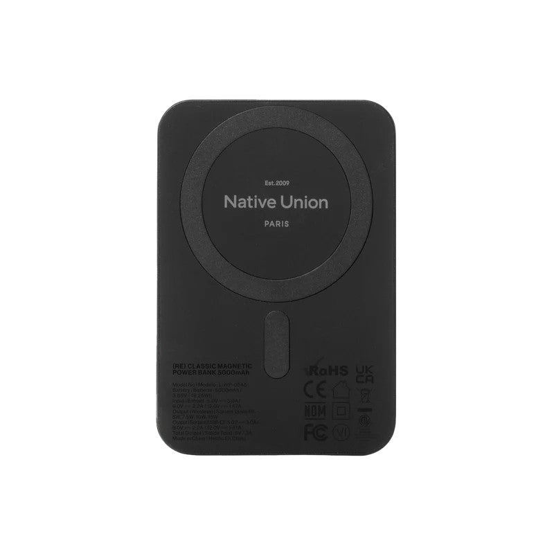 Native Union Classic Magnetic Power Bank 5000Mah - Navy
