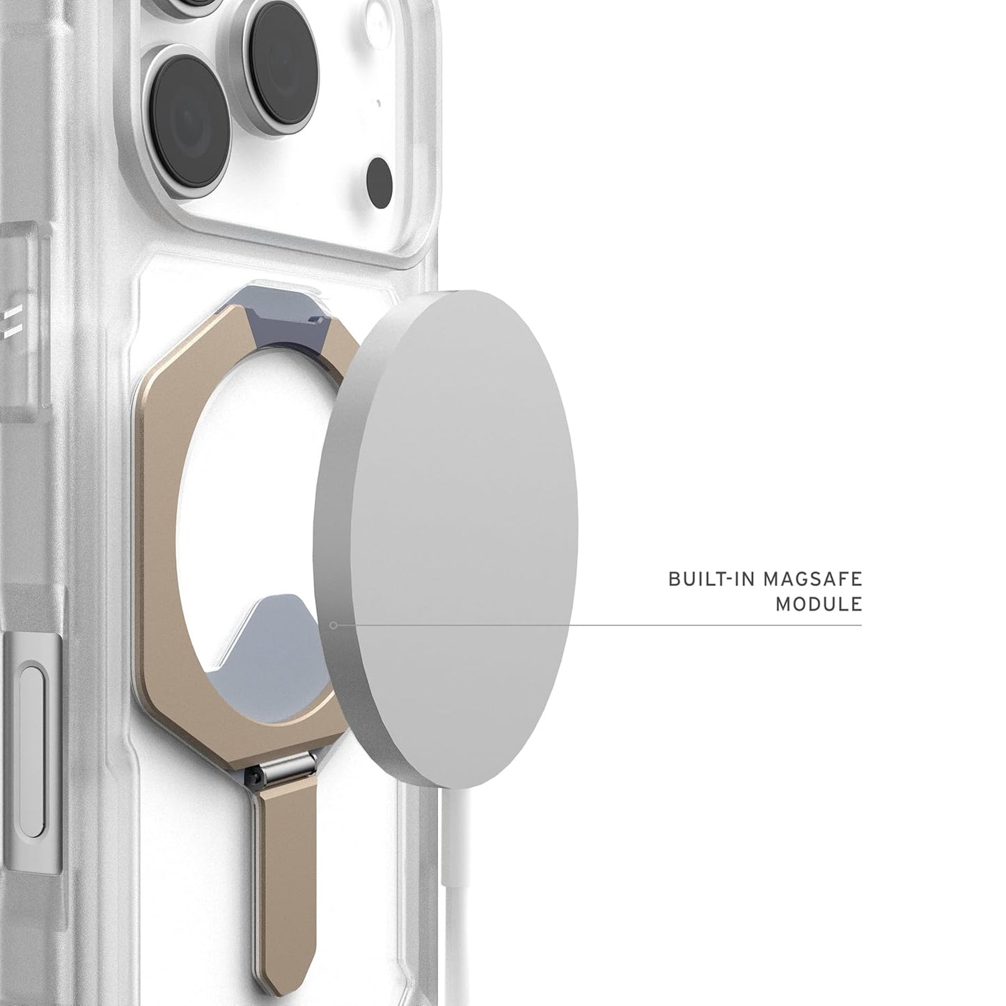 UAG iPhone 17 Pro Plasma Xte Magsafe Case - Clear/Titanium