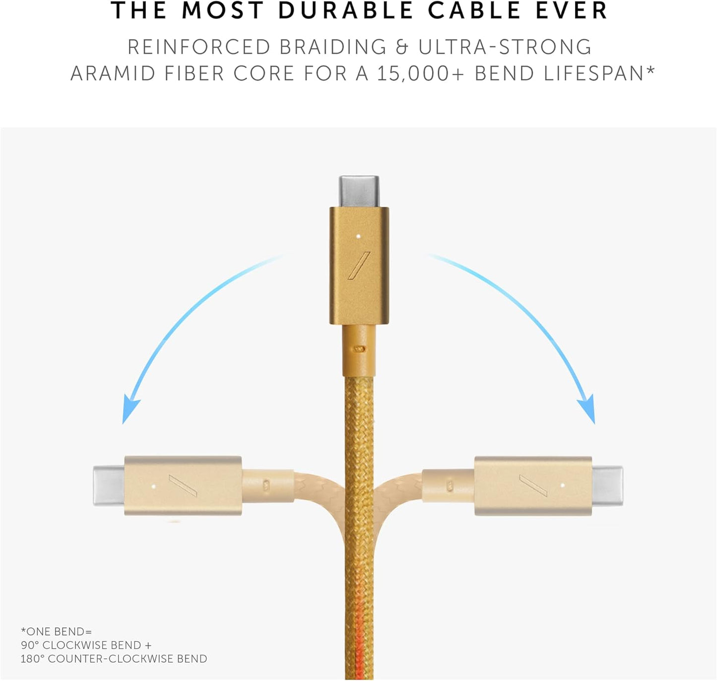 Native Union Belt Cable Pro 240W (USB-C to USB-C) - Kraft