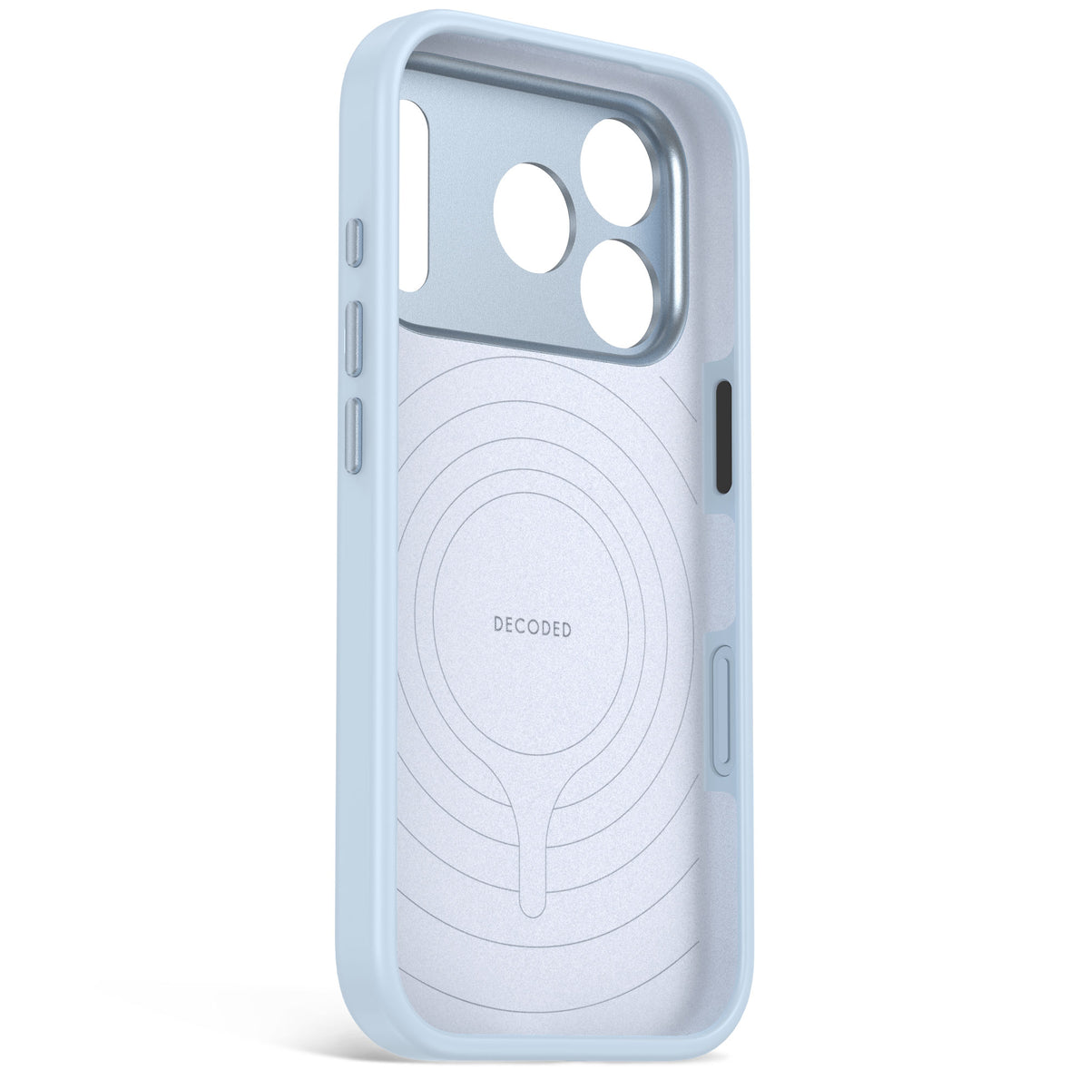 Decoded AntiMicrobial Silicone Backcover Case For Apple iPhone 18 Pro / Apple iPhone 17 Pro - Light Blue