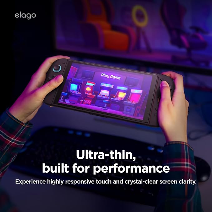 Elago Nintendo Switch 2 Tempered Glass Screen Protector - Clear