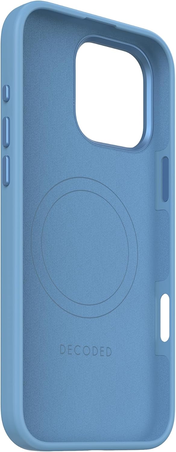 Decoded iPhone 16 Pro Max AntiMicrobial Silicone Case - Light Blue