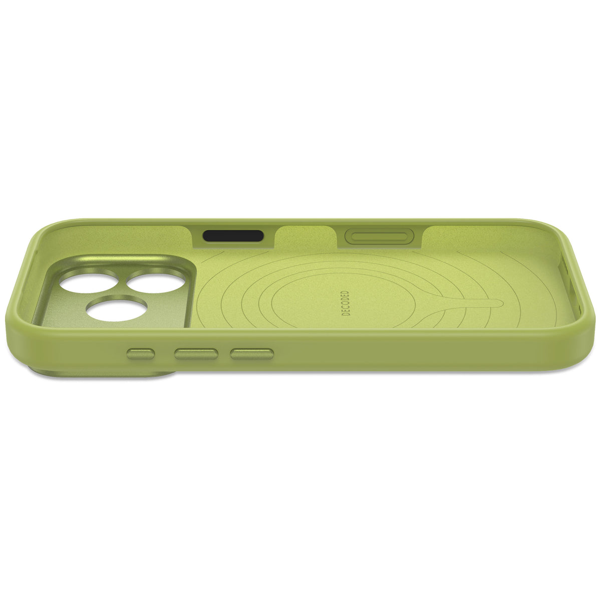 Decoded AntiMicrobial Silicone Backcover Case For Apple iPhone 18Pro Max / Apple iPhone 17 Pro Max  - Moss Green