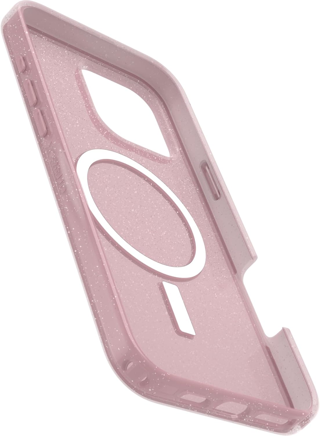 Otterbox ايفون  برو ماكس  شفاف ماج سيف حافظة  اللون الوردي