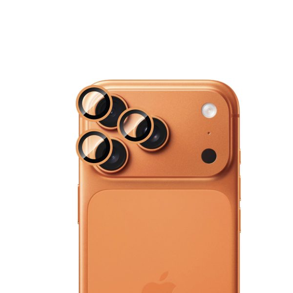 Eltoro Indivual Ar Metal Rings Camera Lens Protector for Apple iPhone 17 Pro / Pro Max -Orange