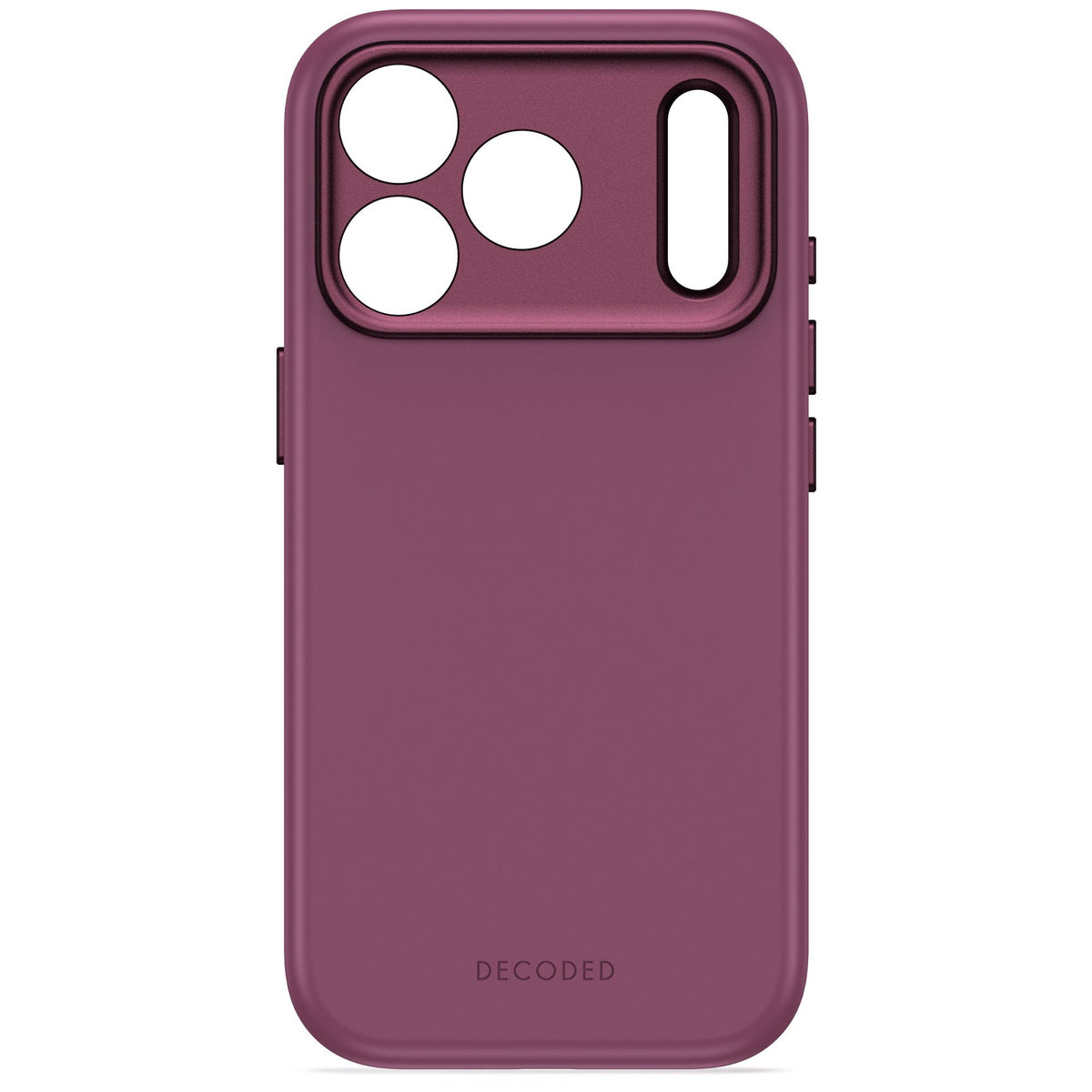 Decoded AntiMicrobial Silicone Backcover Case For Apple iPhone 18 Pro / Apple iPhone 17 Pro - Plum