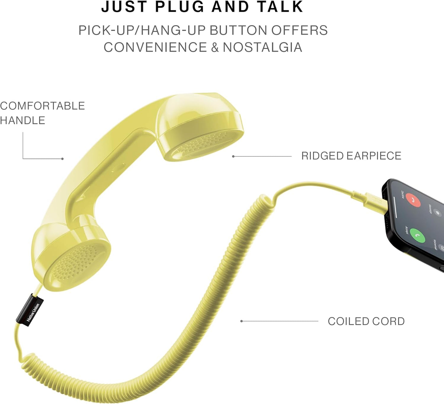 Native Union Pop Phone - Lemon