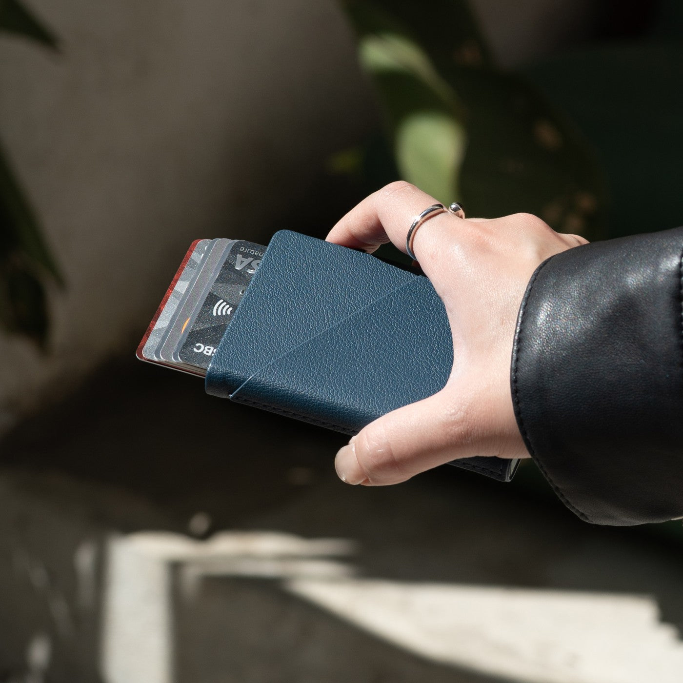 Native Union Slide Wallet - Navy