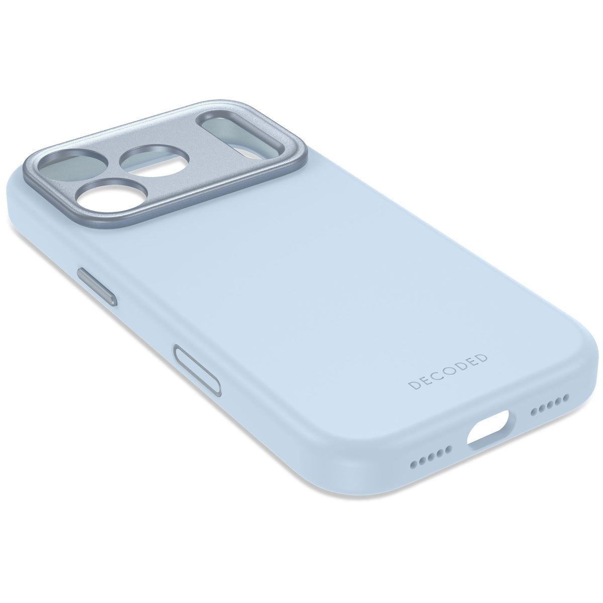 Decoded AntiMicrobial Silicone Backcover Case For Apple iPhone 18Pro Max / Apple iPhone 17 Pro Max - Light Blue