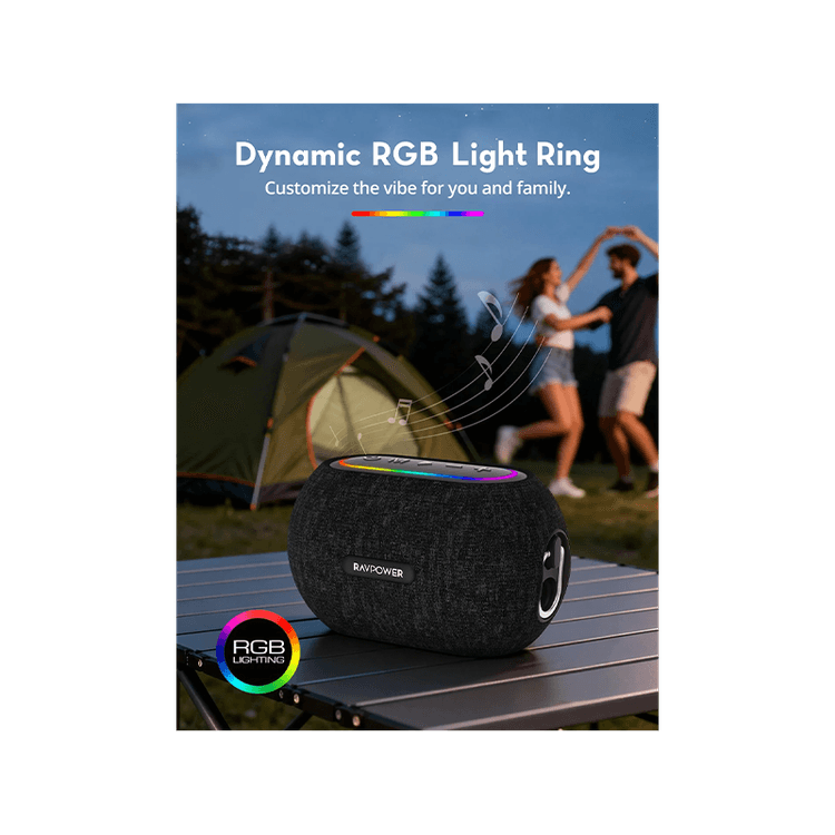 RavPower Mini Bluetooth Speaker - Black