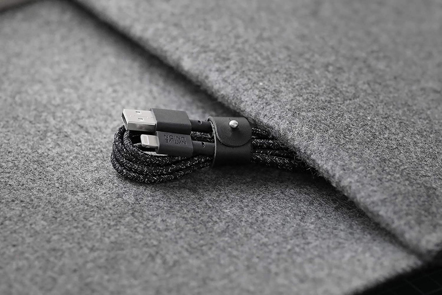 Native Union Belt Cable - Usb A To Lightning 1.2M - Cosmo Black