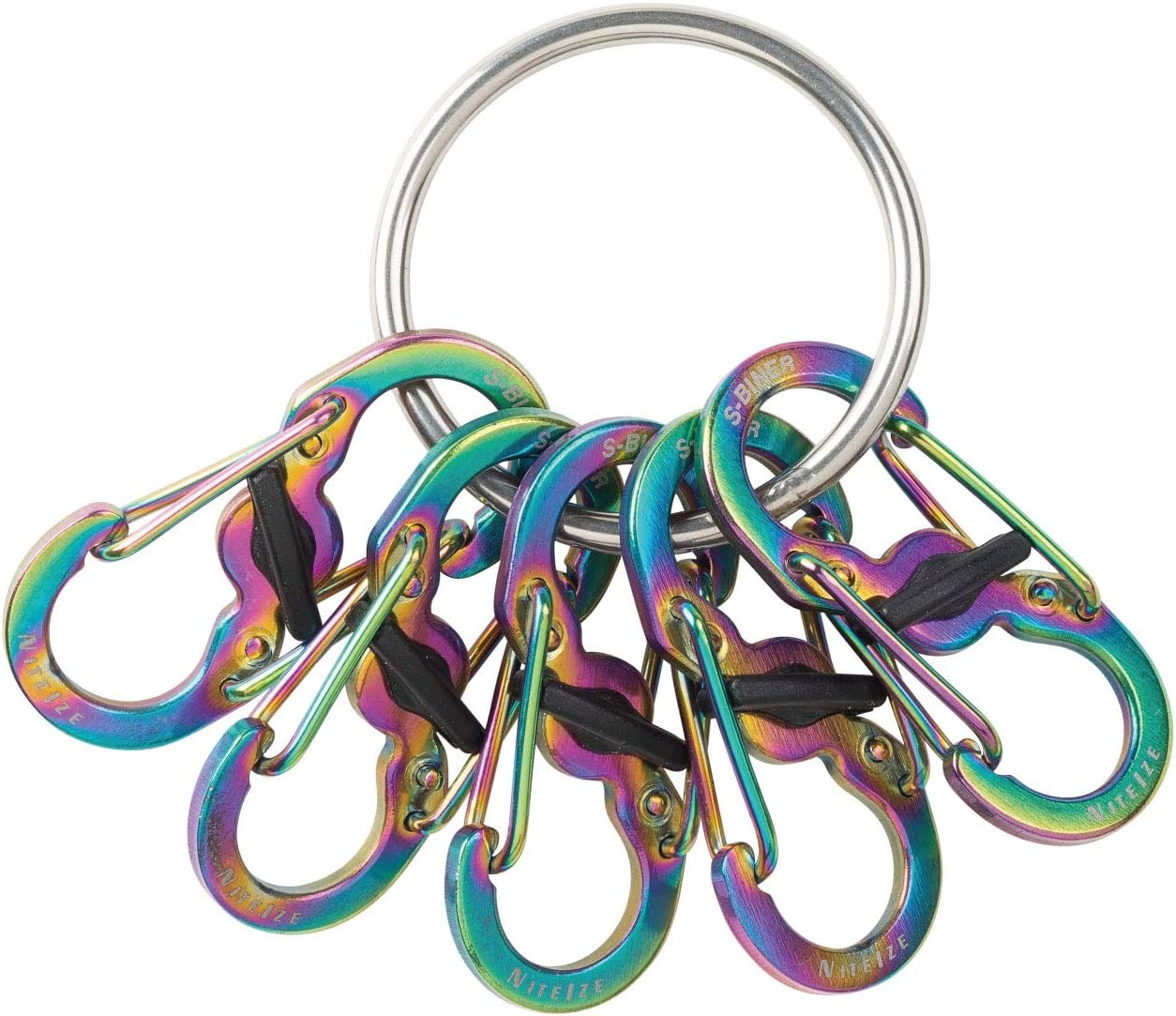 Niteize Keyring Locker™ S-Biner® Stainless Steel - Spectrum