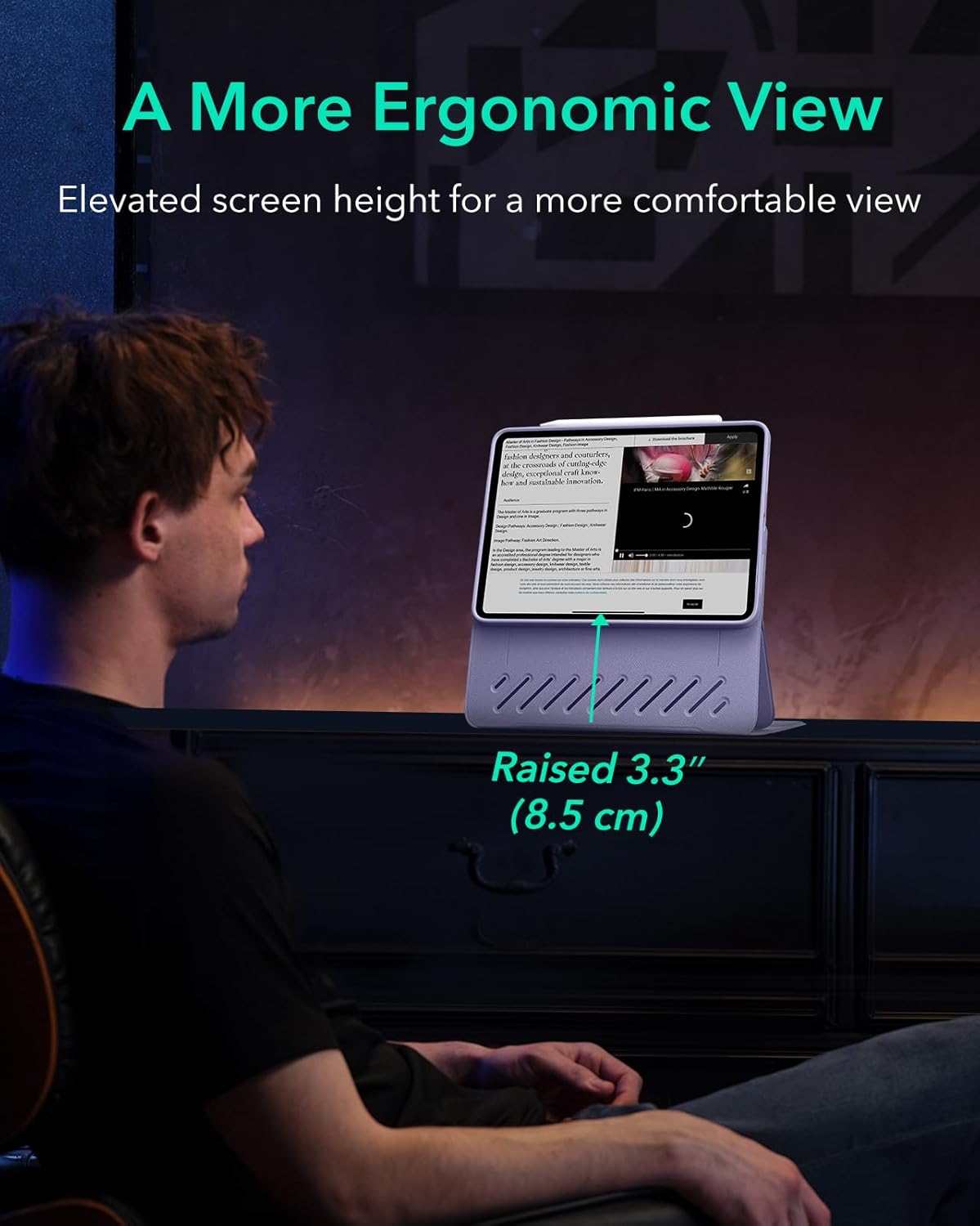 ESR iPad Air 13" 2024 1st Gen / 2nd Gen  Shift Magnetic Case - Purple