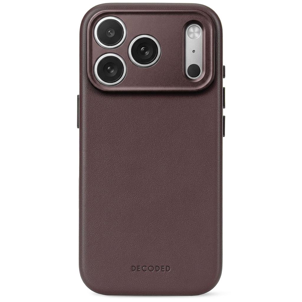 Decoded Leather Backcover Case For Apple iPhone 18 Pro Max / Apple iPhone 17 Pro Max - Chocolate Brown