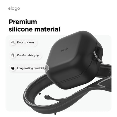 Elago Silicone Hang Case - Samsung Galaxy Buds 4 / 4 Pro / Black