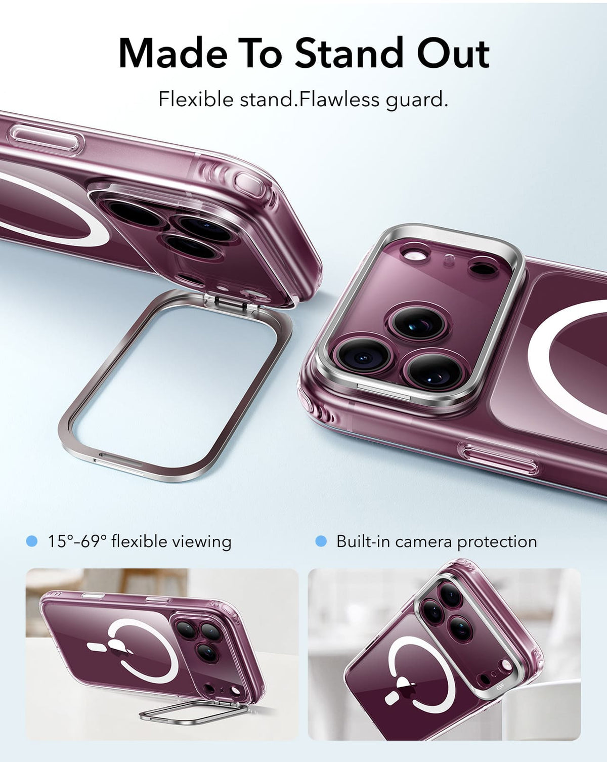 ESR Classic Hybrid Magnetic Case For Apple iPhone 18 Pro Max/Apple iPhone 17 Pro Max - Clear