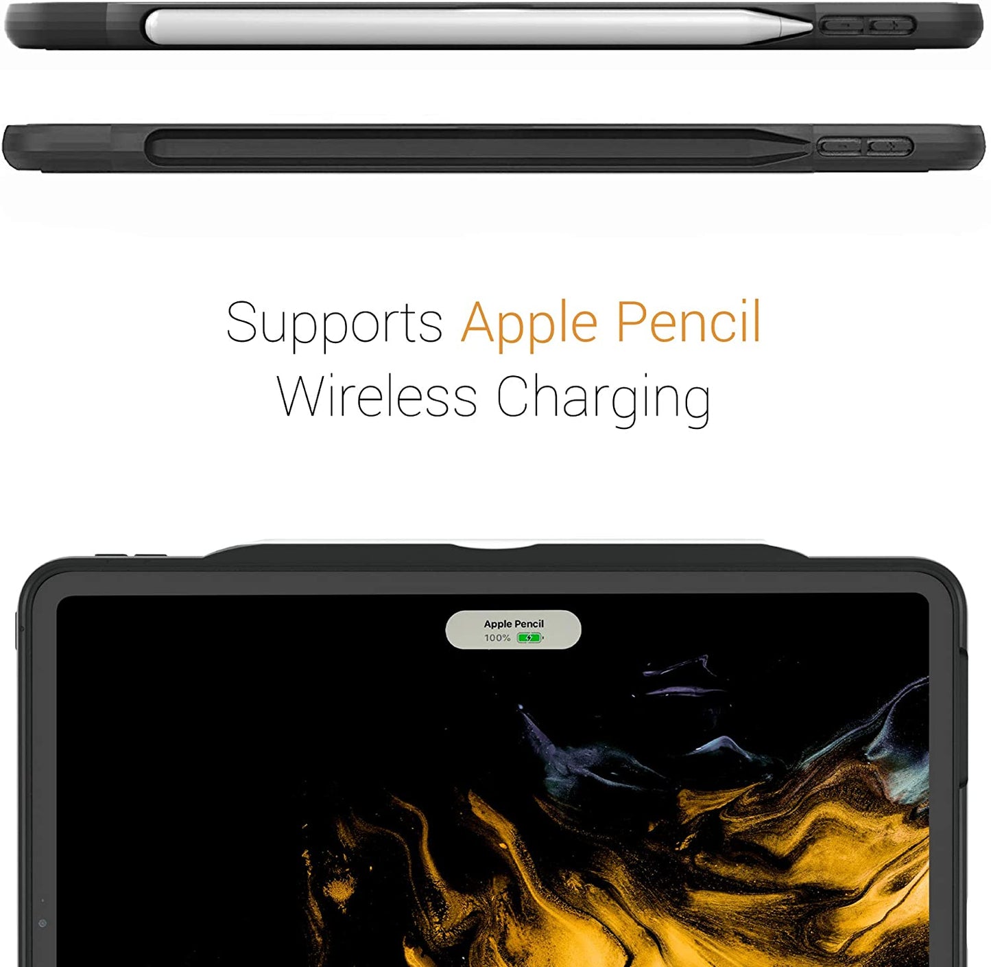 Zugu Ipad Pro 12.9" 2018-2020 3Rd/4Th Gen Alpha Case - Black