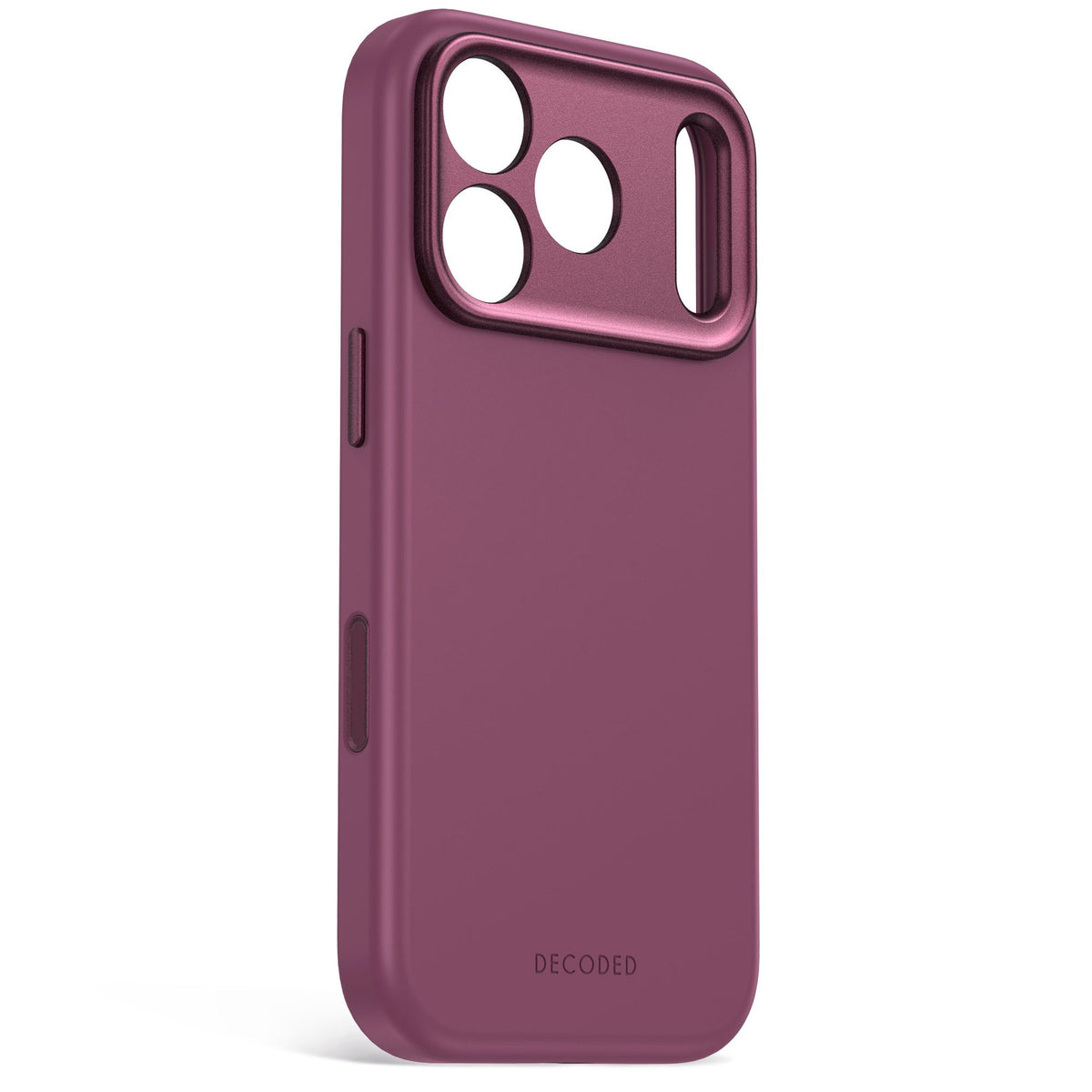 Decoded AntiMicrobial Silicone Backcover Case For Apple iPhone 18 Pro / Apple iPhone 17 Pro - Plum