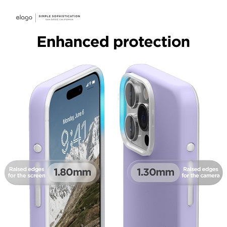 Elago Iphone 15 Pro Max Magsafe Glide Case - Purple / Transparent