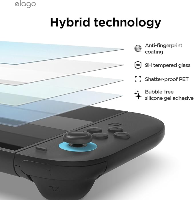 Elago Nintendo Switch 2 Tempered Glass Screen Protector - Clear