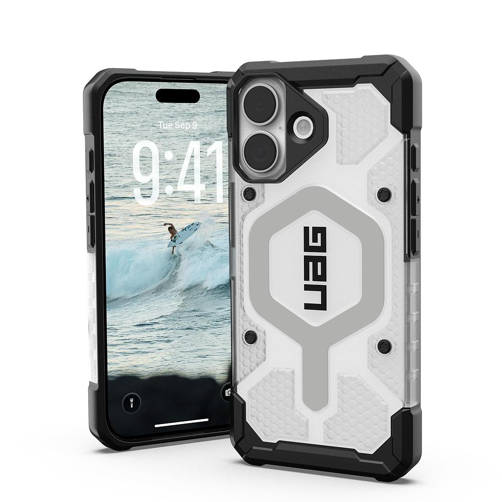 UAG iPhone 17 Pathfinder Clear Magsafe Case - Ice/Silver