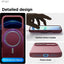 Elago Magnetic Silicone Case (Camera Control Key Included) For Apple iPhone 18 Pro Max / Apple iPhone 17 Pro Max - Burgundy