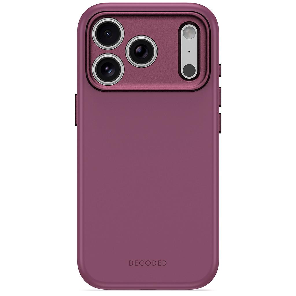 Decoded AntiMicrobial Silicone Backcover Case For Apple iPhone 18Pro Max / Apple iPhone 17 Pro Max - Plum