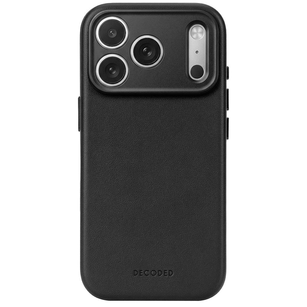 Decoded Leather Backcover Case For Apple iPhone 18 Pro / Apple iPhone 17 Pro - Black