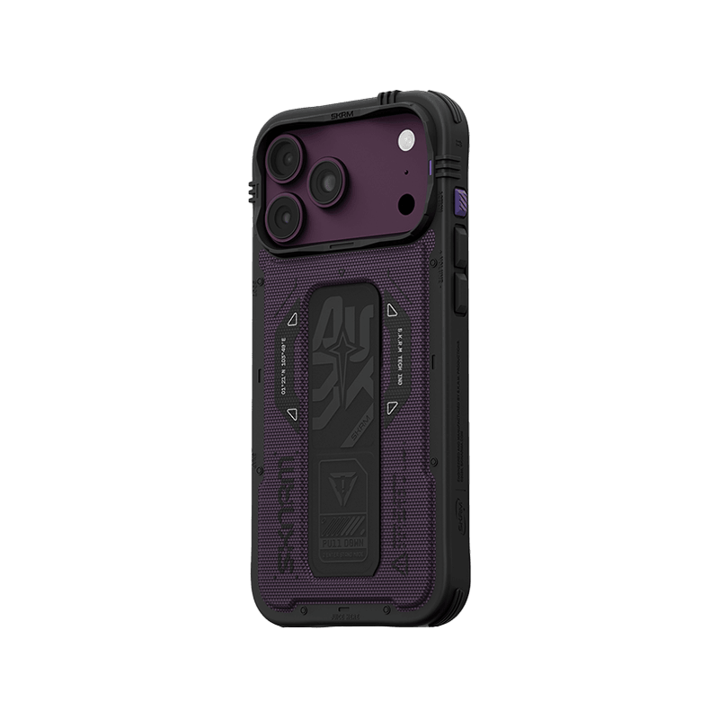 SkinArma Phantom MagSafe Case With Grip Stand for iPhone 18 Pro Max - Burgundy