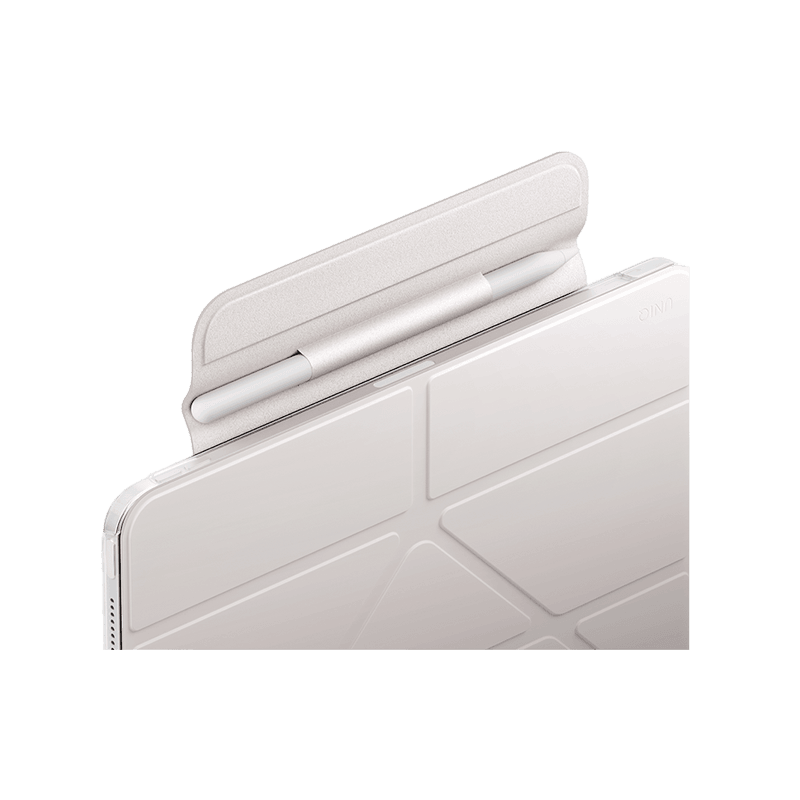 Uniq Camden Lite Case With Detachable Pencil Sleeve for iPad Air 11" (M2-M4) - Ivory