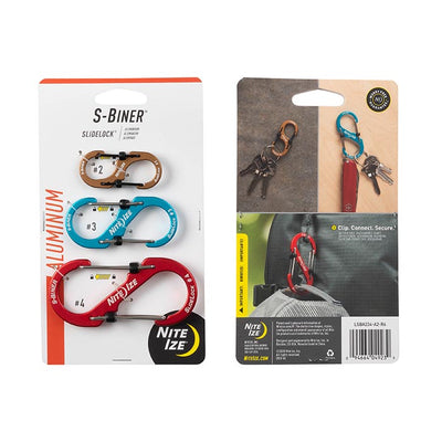 Niteize S-Biner® SlideLock® Aluminum Combo - Assorted / Pack Of 3