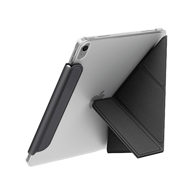Uniq Camden Lite Case With Detachable Pencil Sleeve for iPad Air 11" (M2-M4) - Charcoal Grey